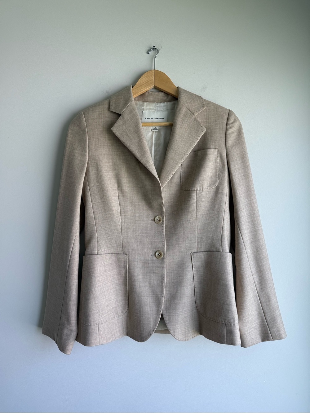 Banana Republic Wool Silk Tailored Blazer Size 4